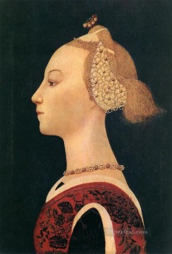  dama Pintura Art%C3%ADstica - Retrato de una dama del Renacimiento temprano Paolo Uccello